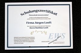 Jürgen Looft Elektromeister in Neumünster Zertifikat